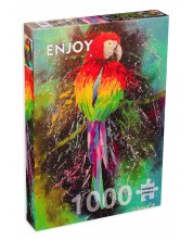 Пъзел Enjoy от 1000 части - Пъстроцветен папагал -1